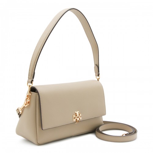BEIGE LEATHER CHARLIE SMALL SHOULDER BAG