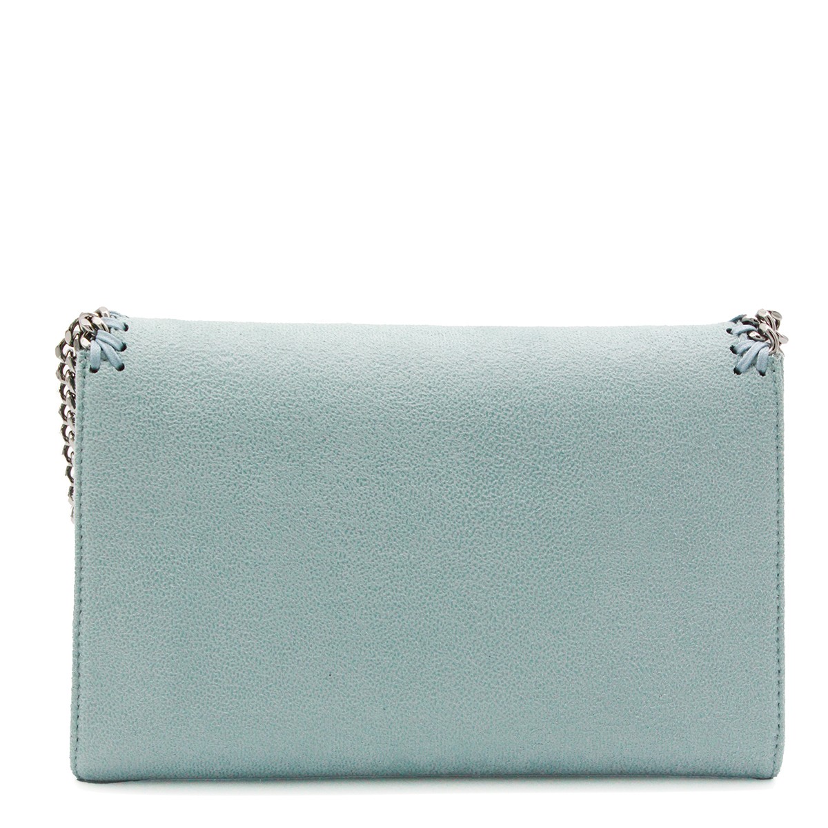 LIGHT BLUE FAUX LEATHER FALABELLA...
