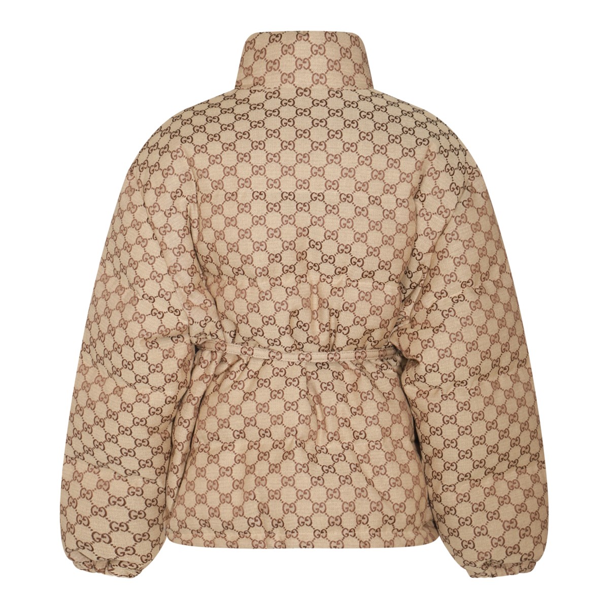 BEIGE COTTON DOWN JACKET