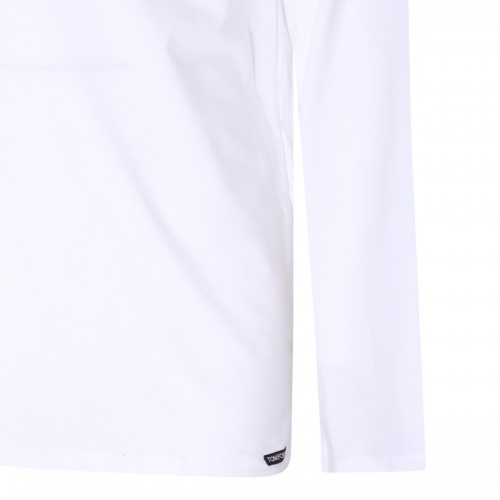 WHITE COTTON T-SHIRT