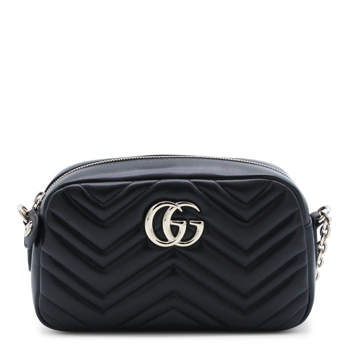 BLACK LEATHER MARMONT CROSSBODY BAG