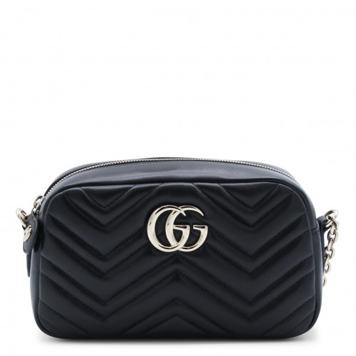 BLACK LEATHER MARMONT CROSSBODY BAG