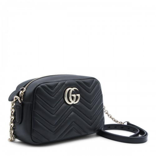 BLACK LEATHER MARMONT CROSSBODY BAG