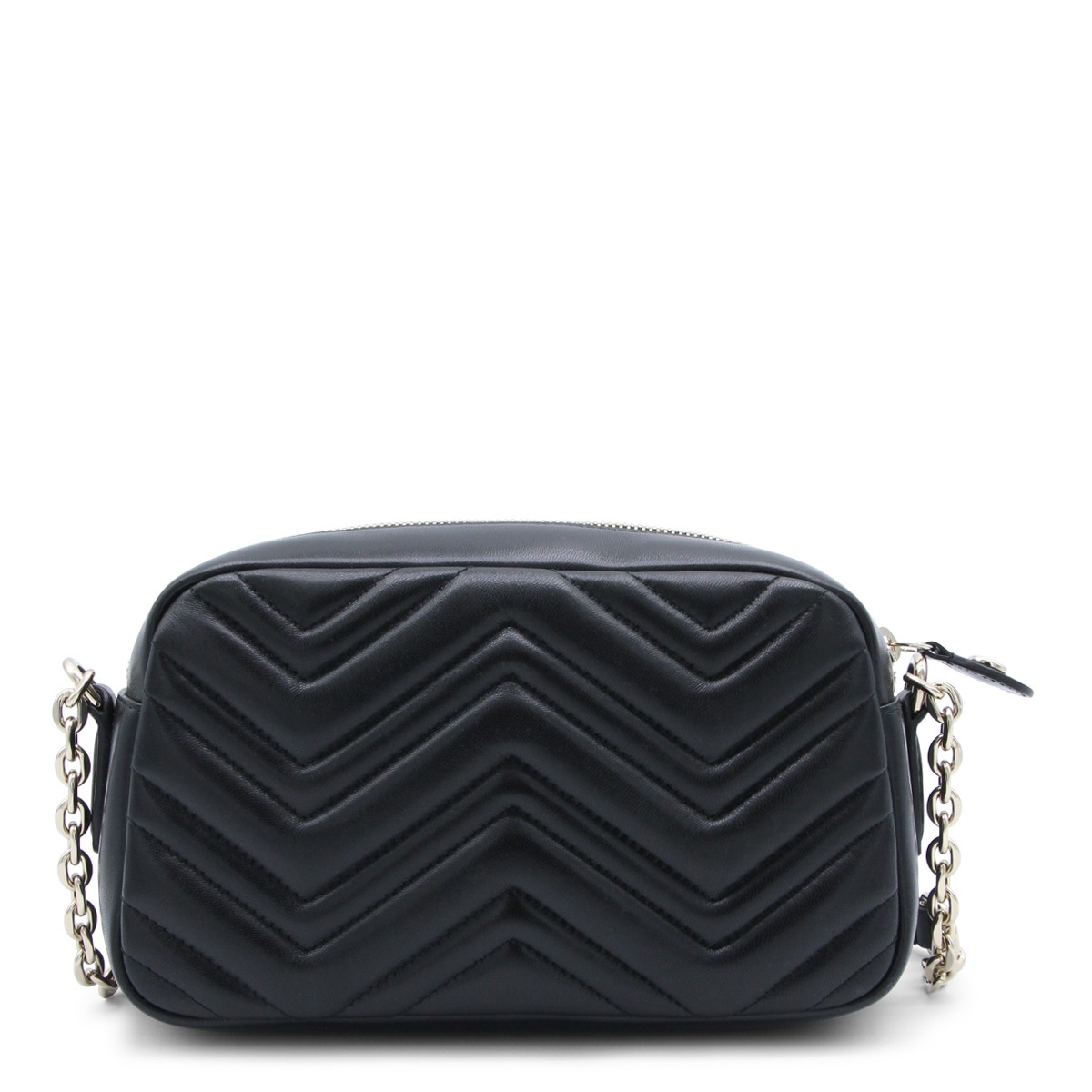 BLACK LEATHER MARMONT CROSSBODY BAG