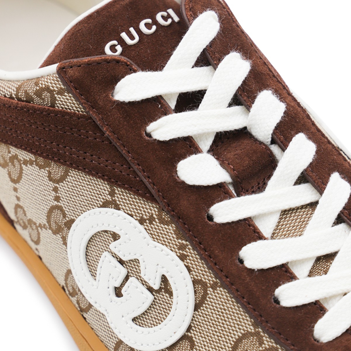 BEIGE AND BROWN SNEAKERS