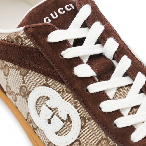 BEIGE AND BROWN SNEAKERS