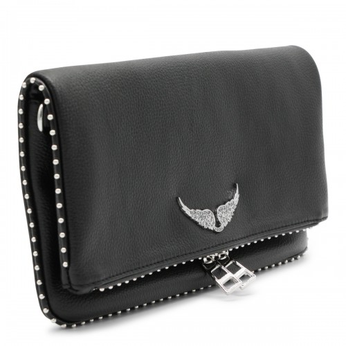 BLACK LEATHER SHOULDER BAG 2