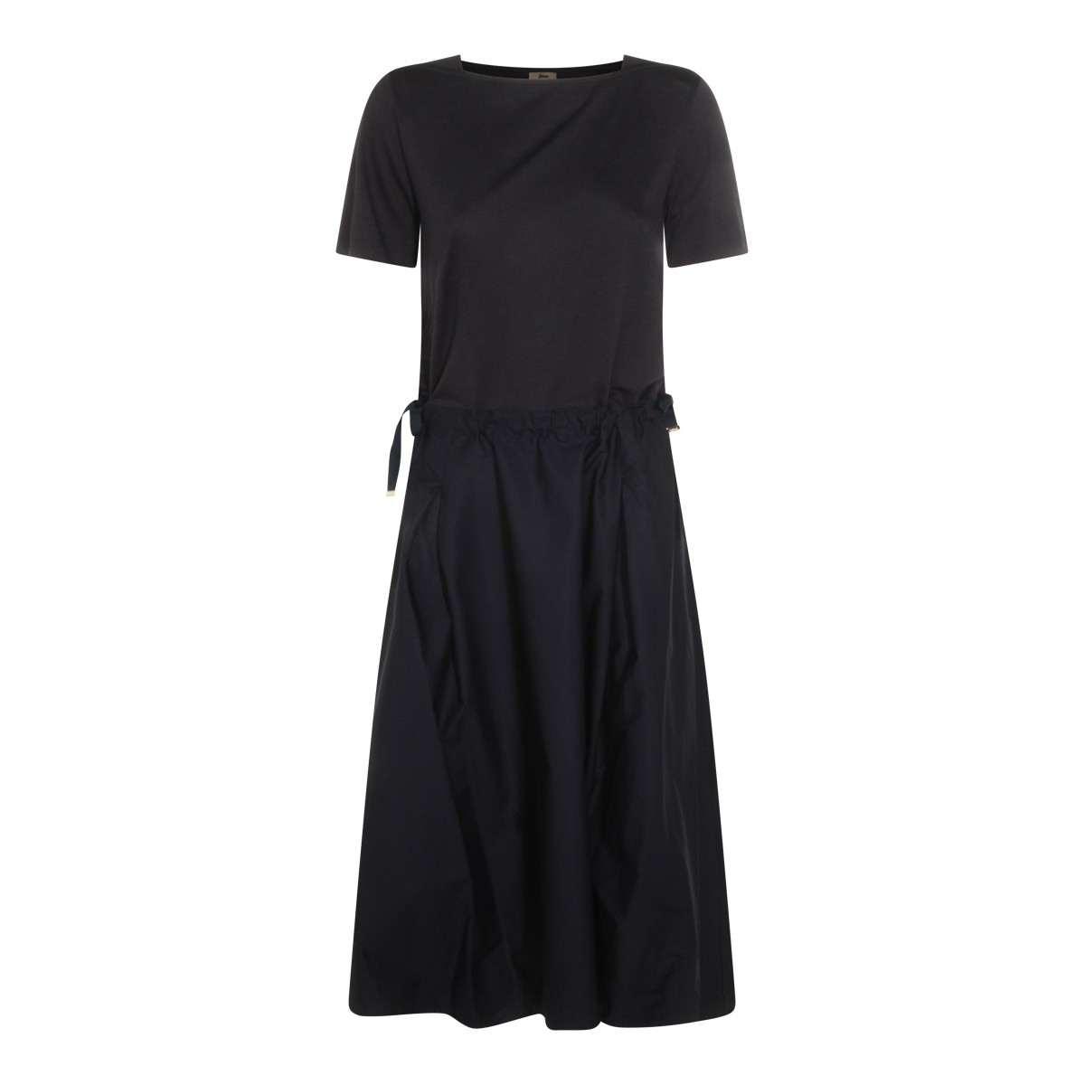 NAVY COTTON LONG DRESS
