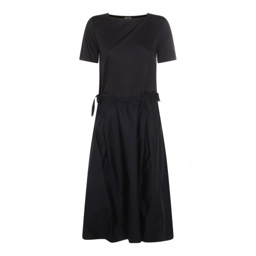 NAVY COTTON LONG DRESS
