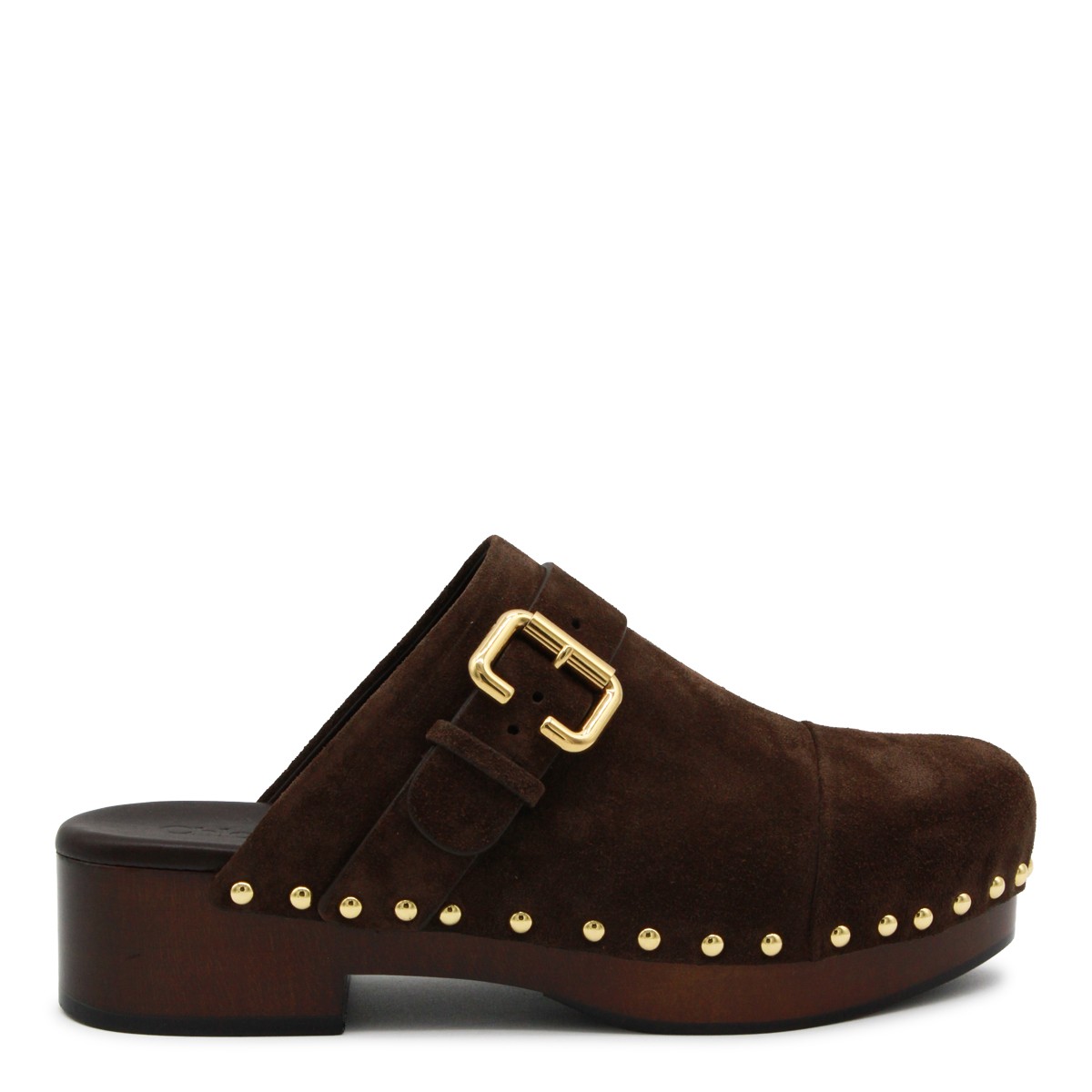 BROWN LEATHER JEANNETTE SANDALS