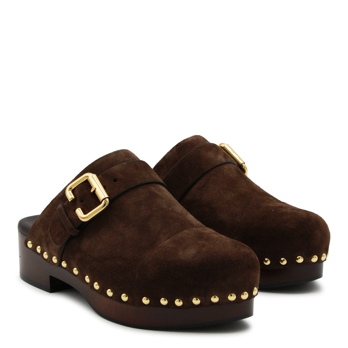 BROWN LEATHER JEANNETTE SANDALS