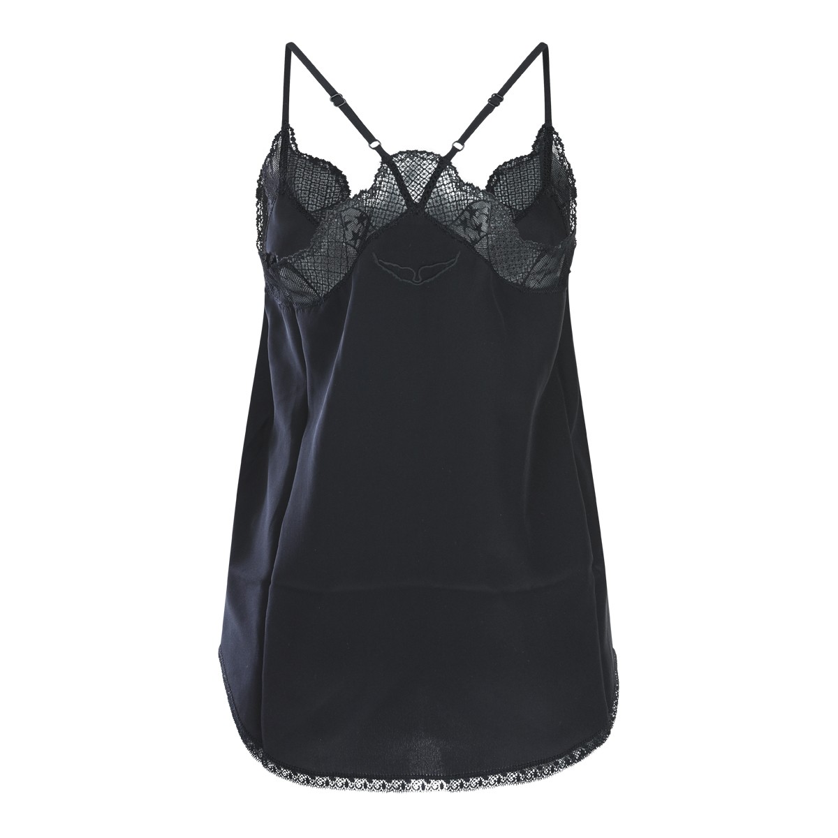 BLACK SILK TOP