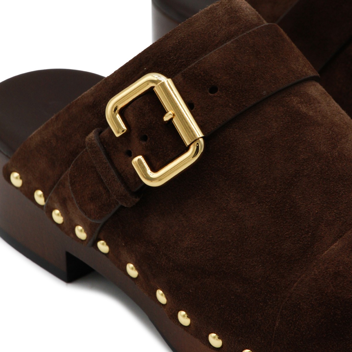 BROWN LEATHER JEANNETTE SANDALS