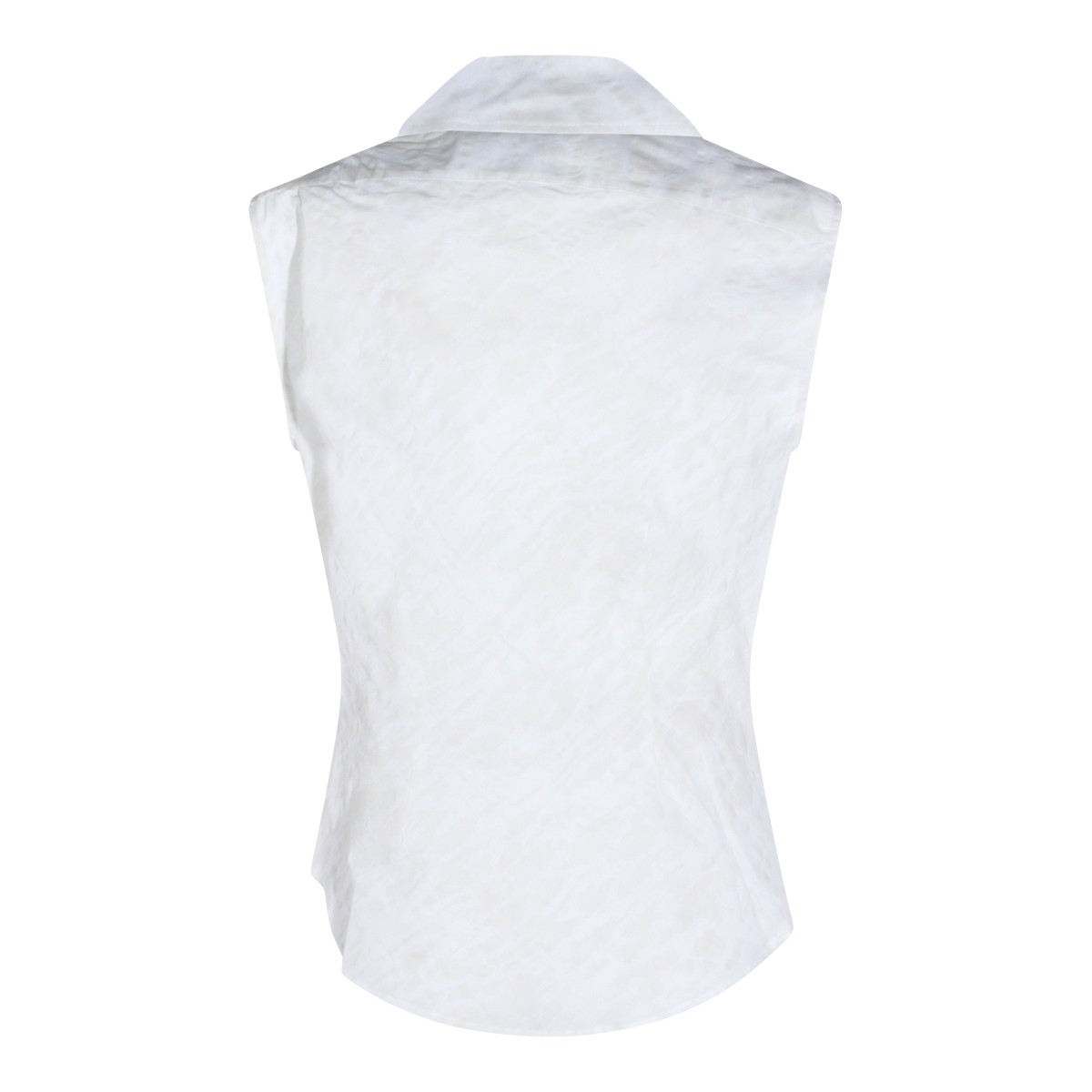STAINED WHITE COTTON SHIRT