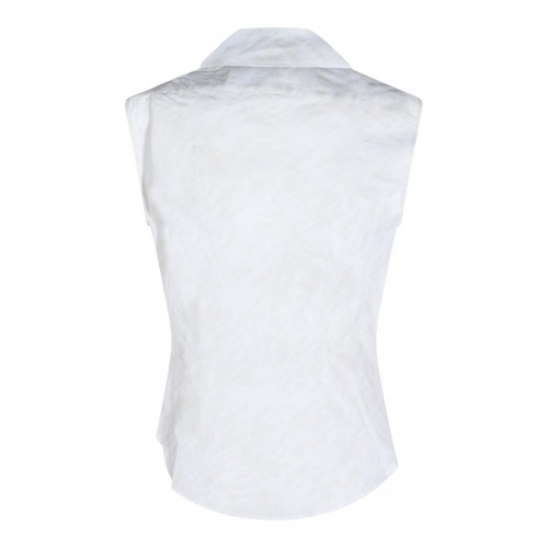 STAINED WHITE COTTON SHIRT