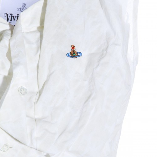 STAINED WHITE COTTON SHIRT