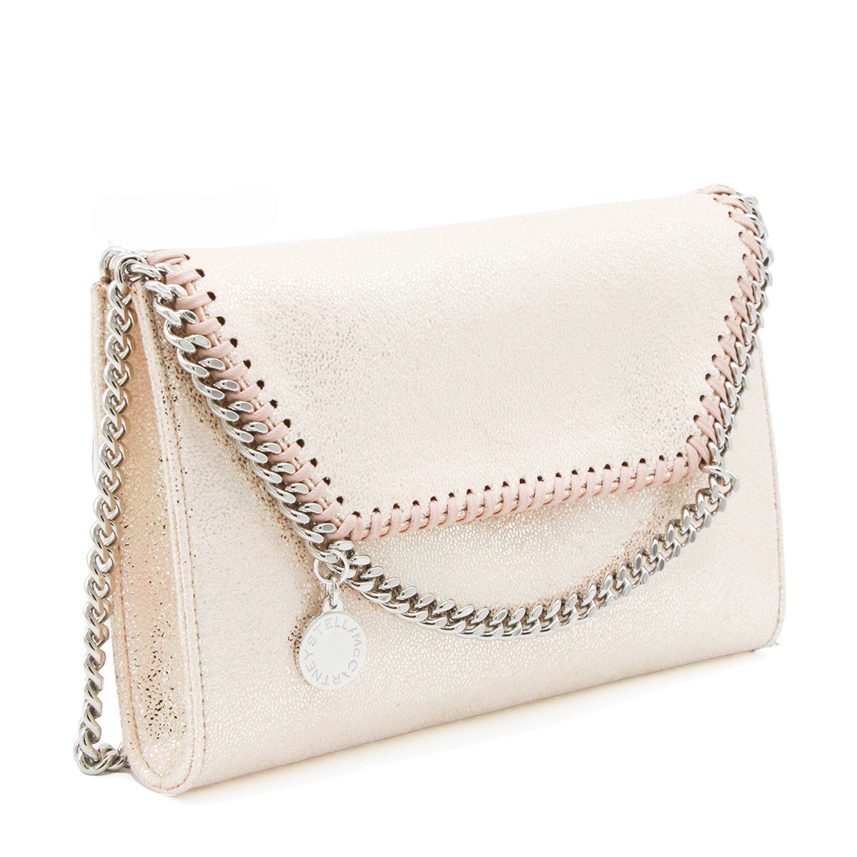 LIGHT PINK MINI FALABELLA SHOULDER BAG