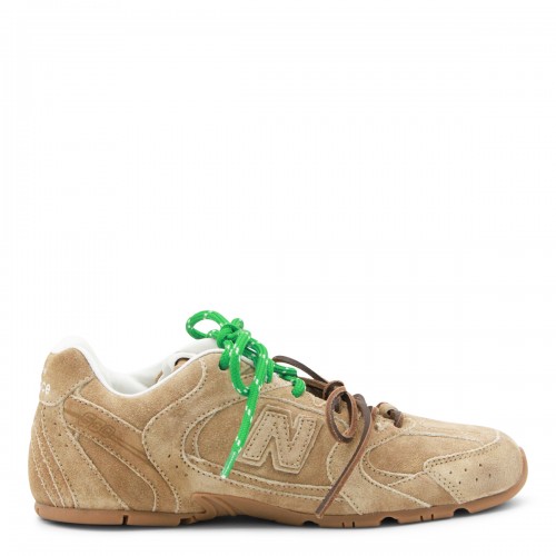 ECRU LEATHER SNEAKERS