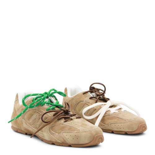 ECRU LEATHER SNEAKERS 2