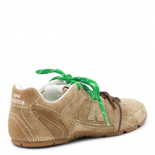 ECRU LEATHER SNEAKERS