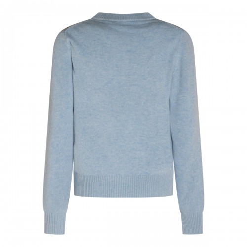 LIGHT BLUE WOOL KNITWEAR 2