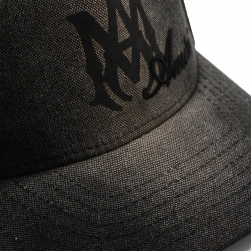 BLACK COTTON BASEBALL CAP