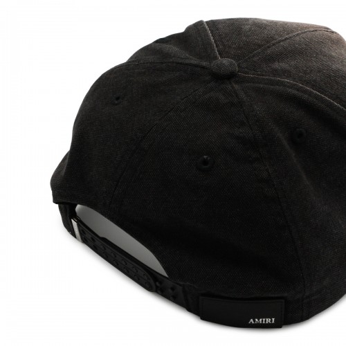 BLACK COTTON BASEBALL CAP