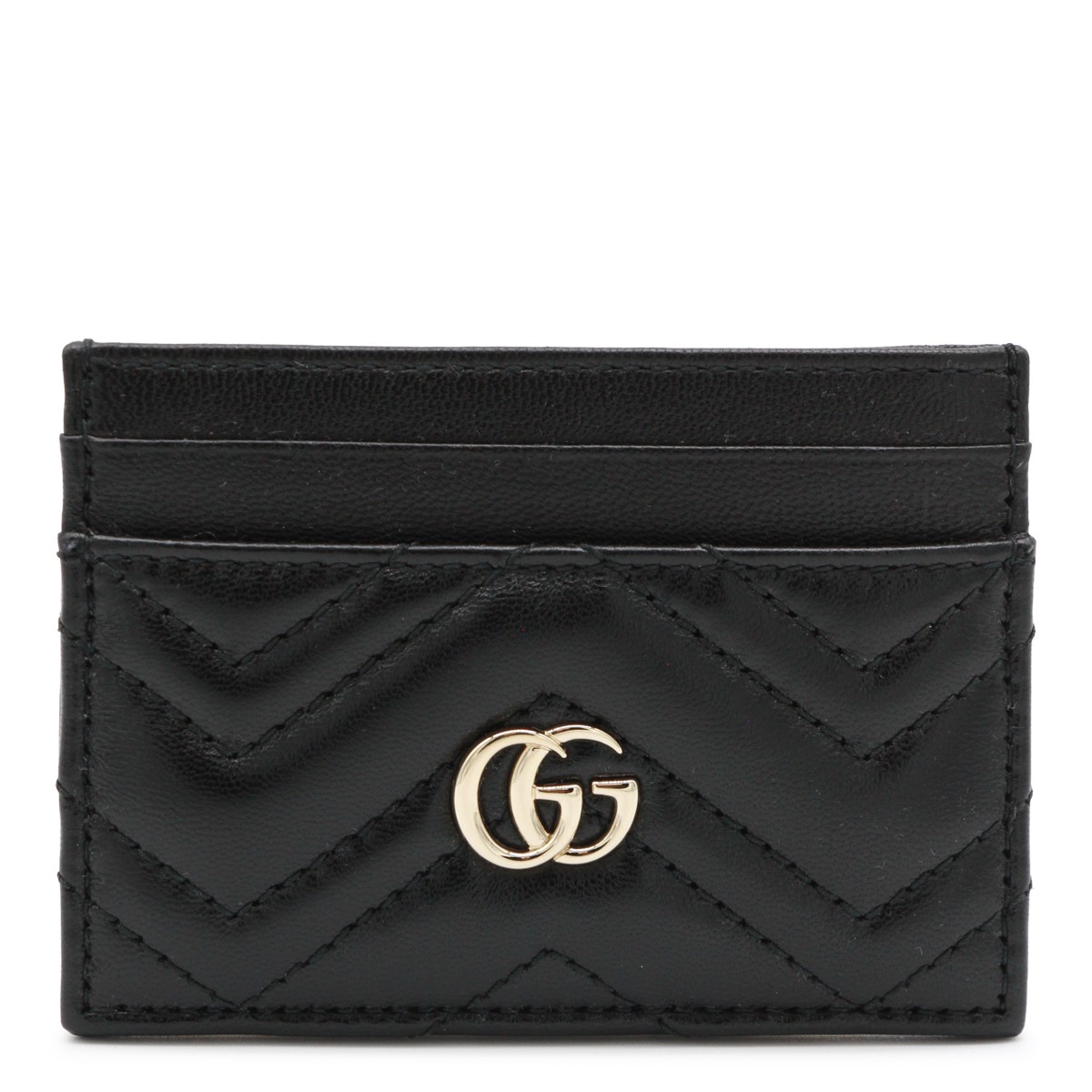 BLACK LEATHER CARD HOLDER