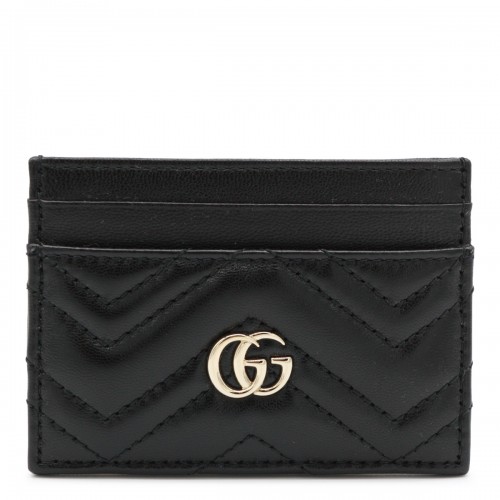 BLACK LEATHER CARD HOLDER