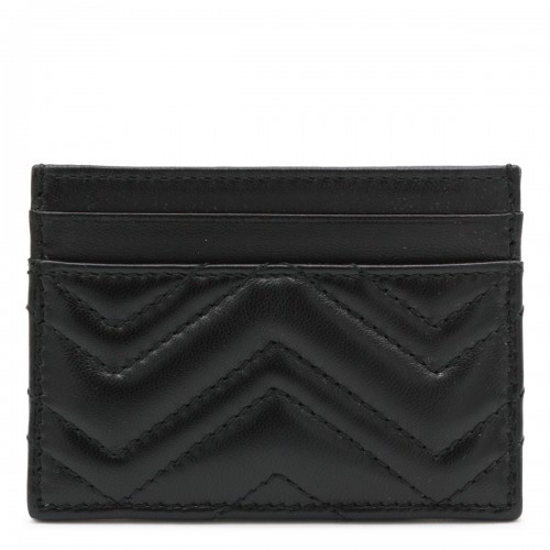 BLACK LEATHER CARD HOLDER 2