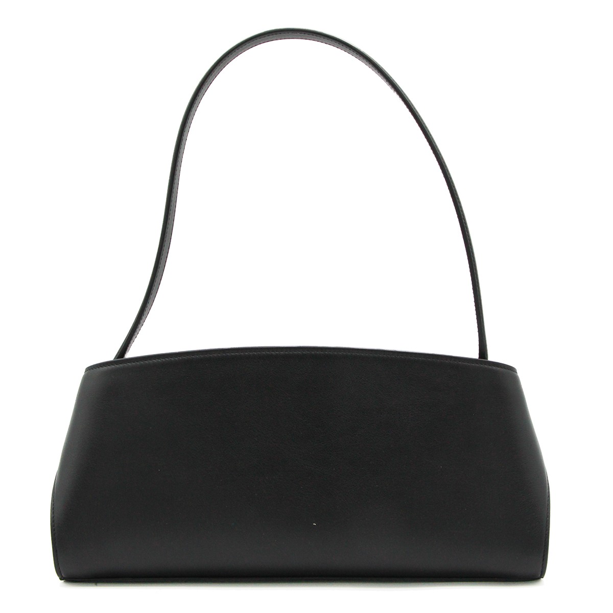 BLACK LEATHER HUG SH EAST WEST...