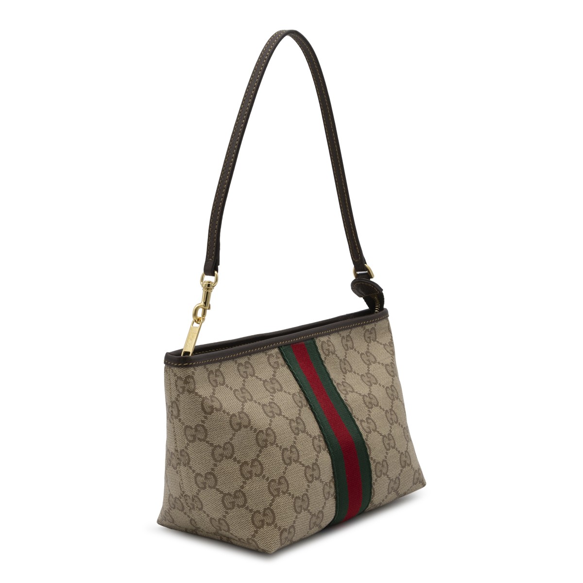 BEIGE EBONY WEB RIBBON MINI BAG
