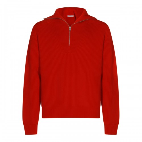 RED WOOL KNITWEAR