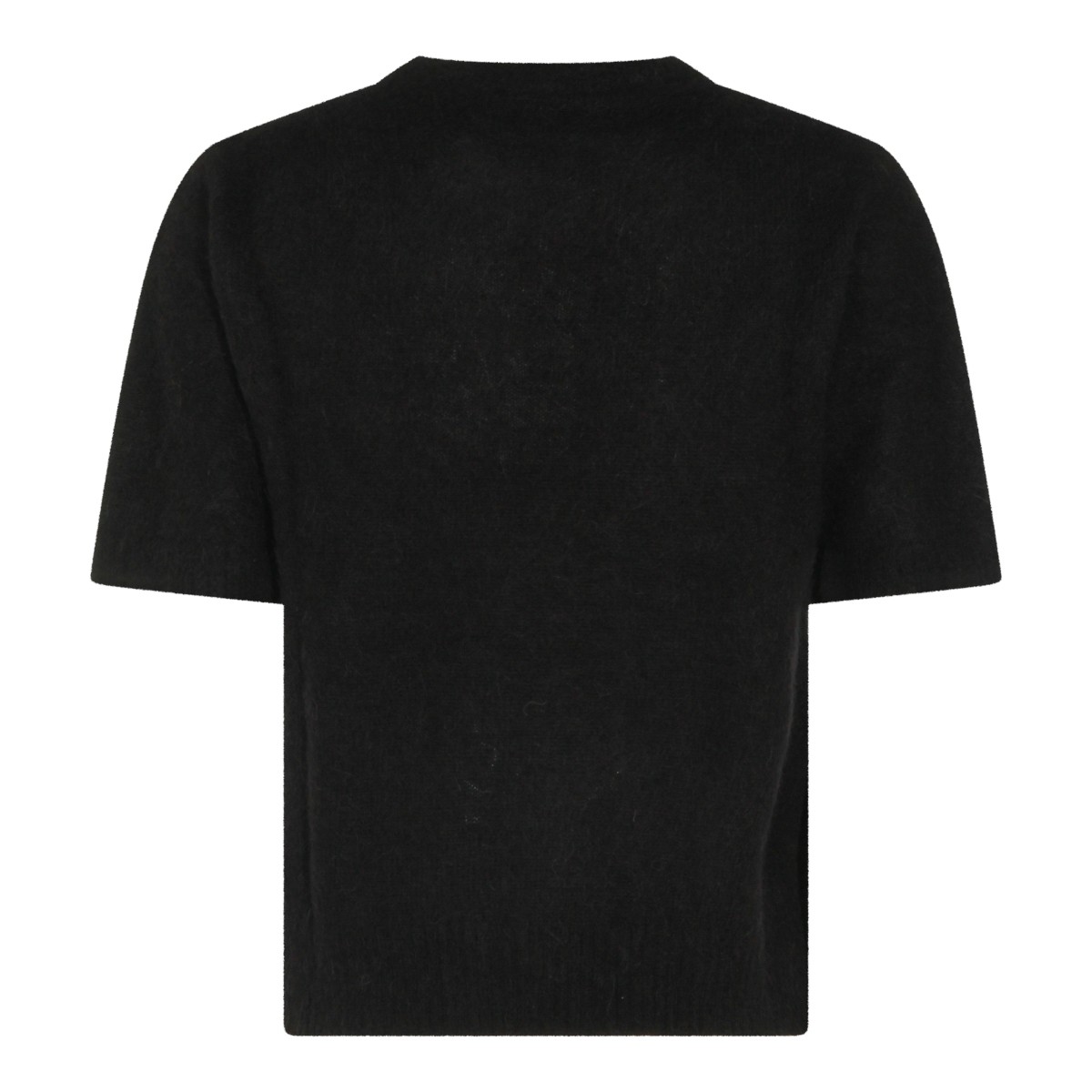 BLACK WOOL T-SHIRT