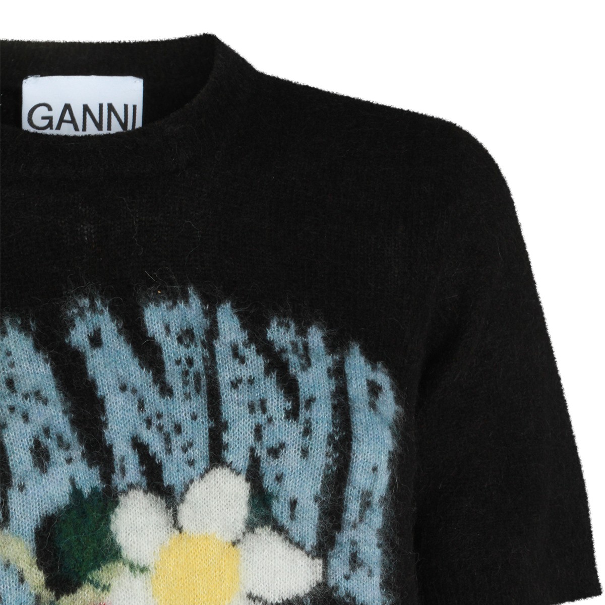 BLACK WOOL T-SHIRT