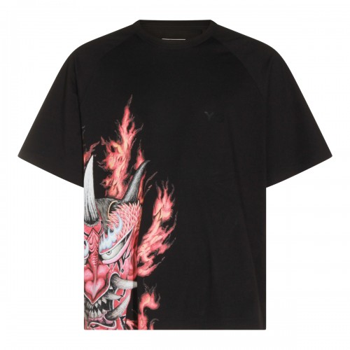 BLACK COTTON T-SHIRT