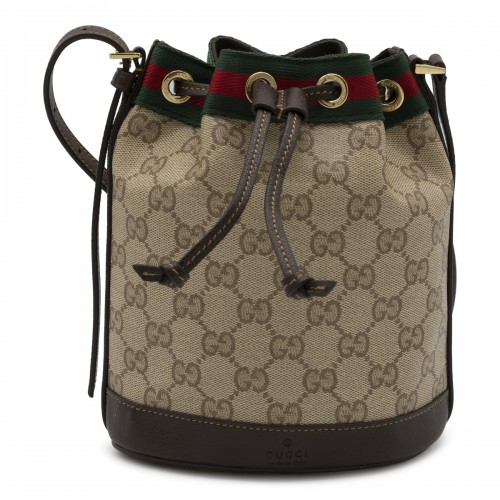 EBONY BEIGE WEB RIBBON MINI BAG