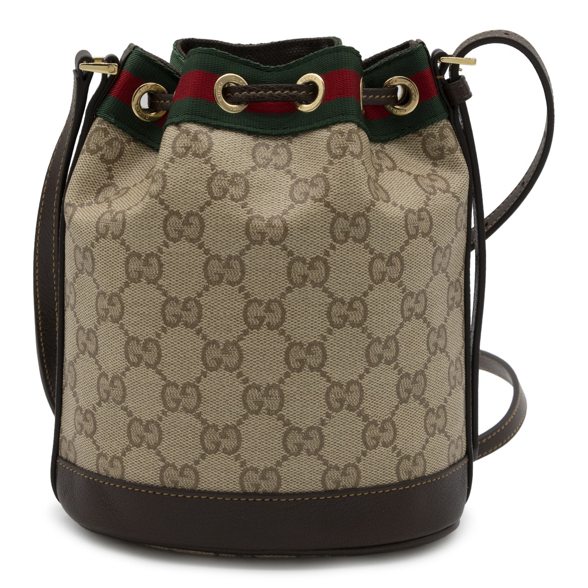 EBONY BEIGE WEB RIBBON MINI BAG