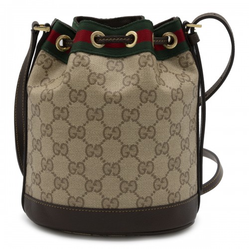 EBONY BEIGE WEB RIBBON MINI BAG
