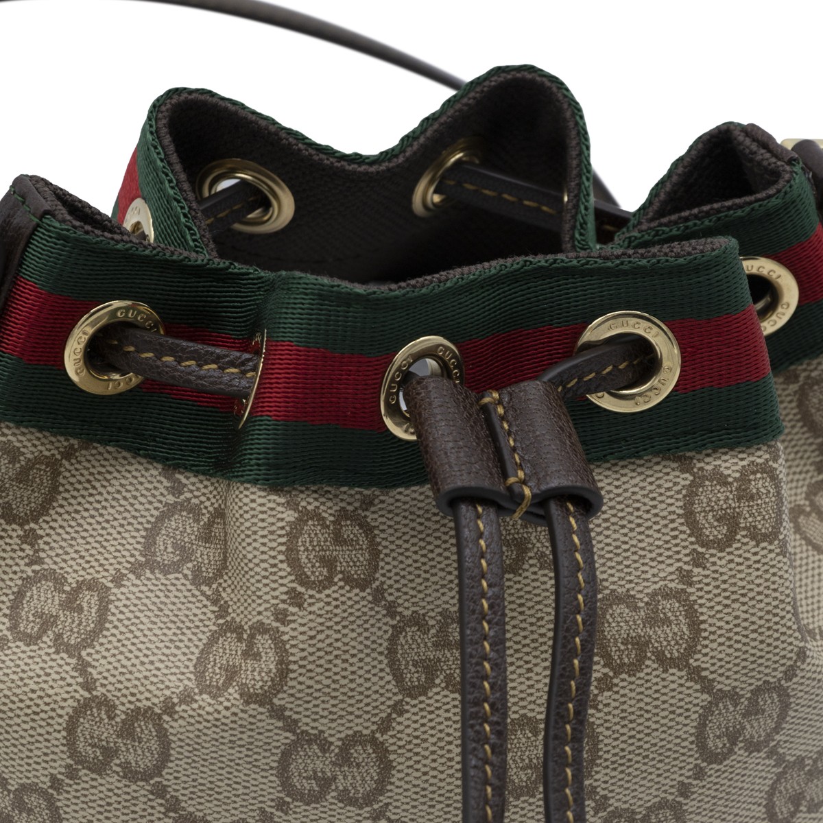 EBONY BEIGE WEB RIBBON MINI BAG