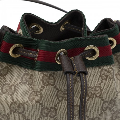 EBONY BEIGE WEB RIBBON MINI BAG