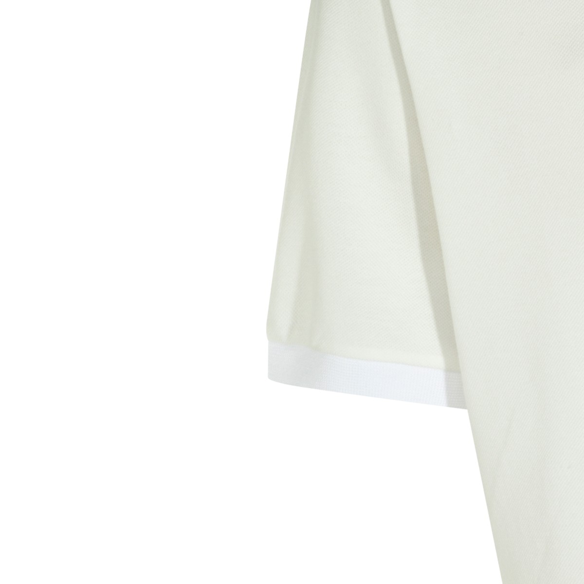 WHITE COTTON POLO SHIRT
