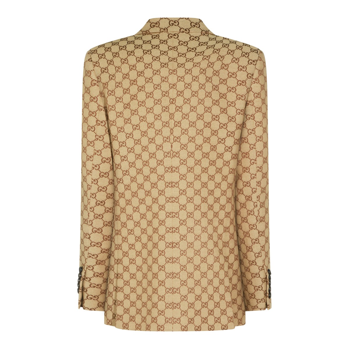BEIGE EBONY GG COTTON BLEND BLAZER