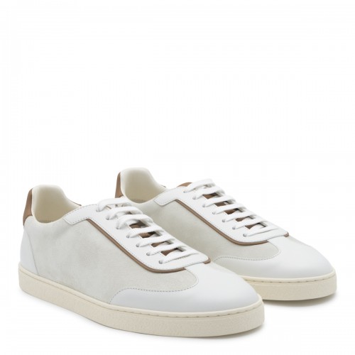 OFF WHITE LEATHER SNEAKERS