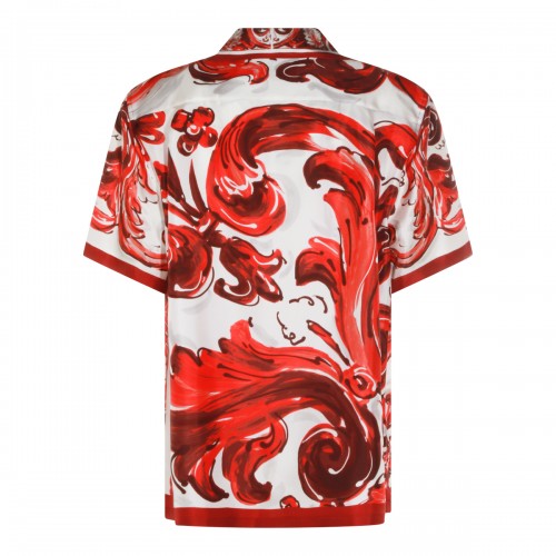 RED AND WHITE SILK SHIRT 2