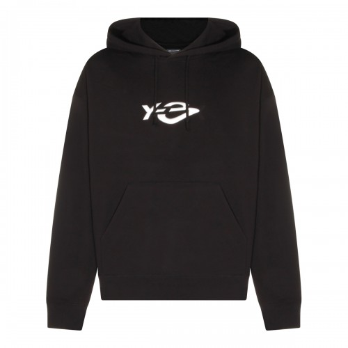BLACK COTTON SWEATSHIRT