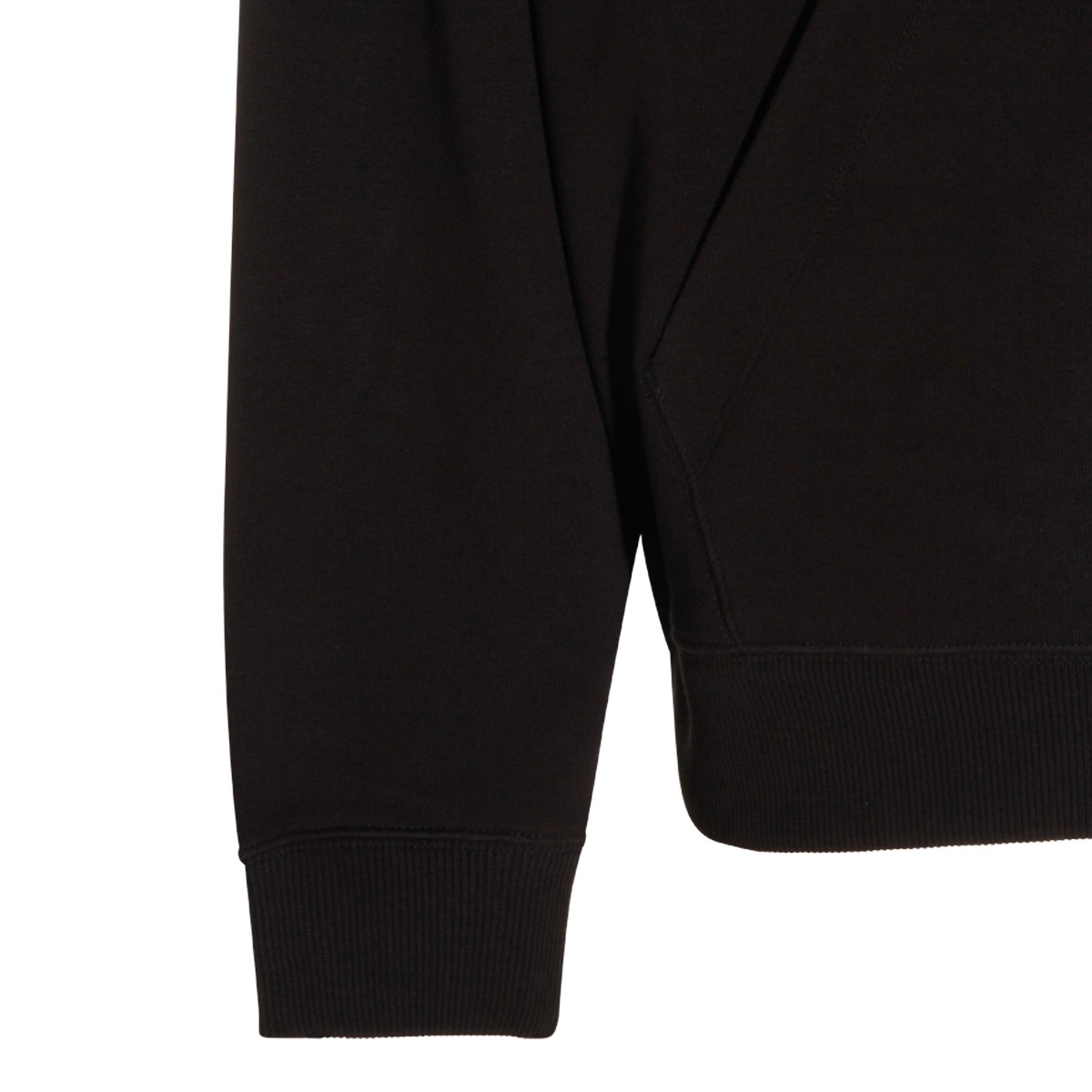 BLACK COTTON SWEATSHIRT