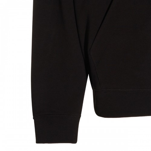 BLACK COTTON SWEATSHIRT