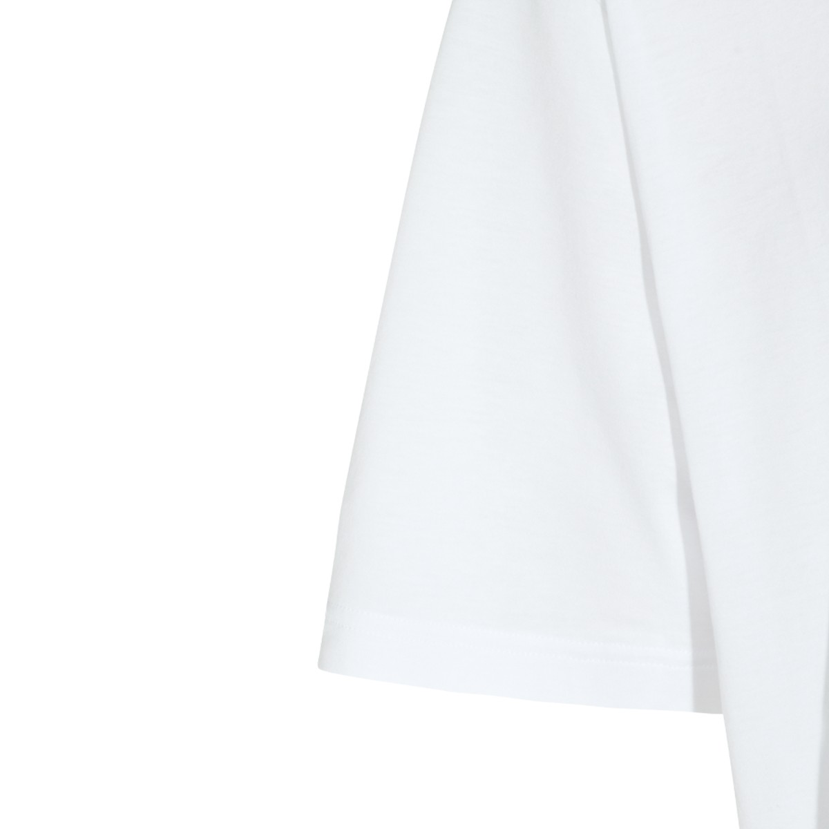 WHITE COTTON WEB RIBBON T-SHIRT