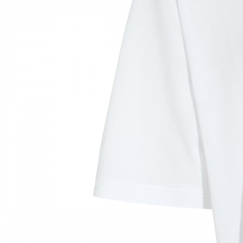 WHITE COTTON WEB RIBBON T-SHIRT